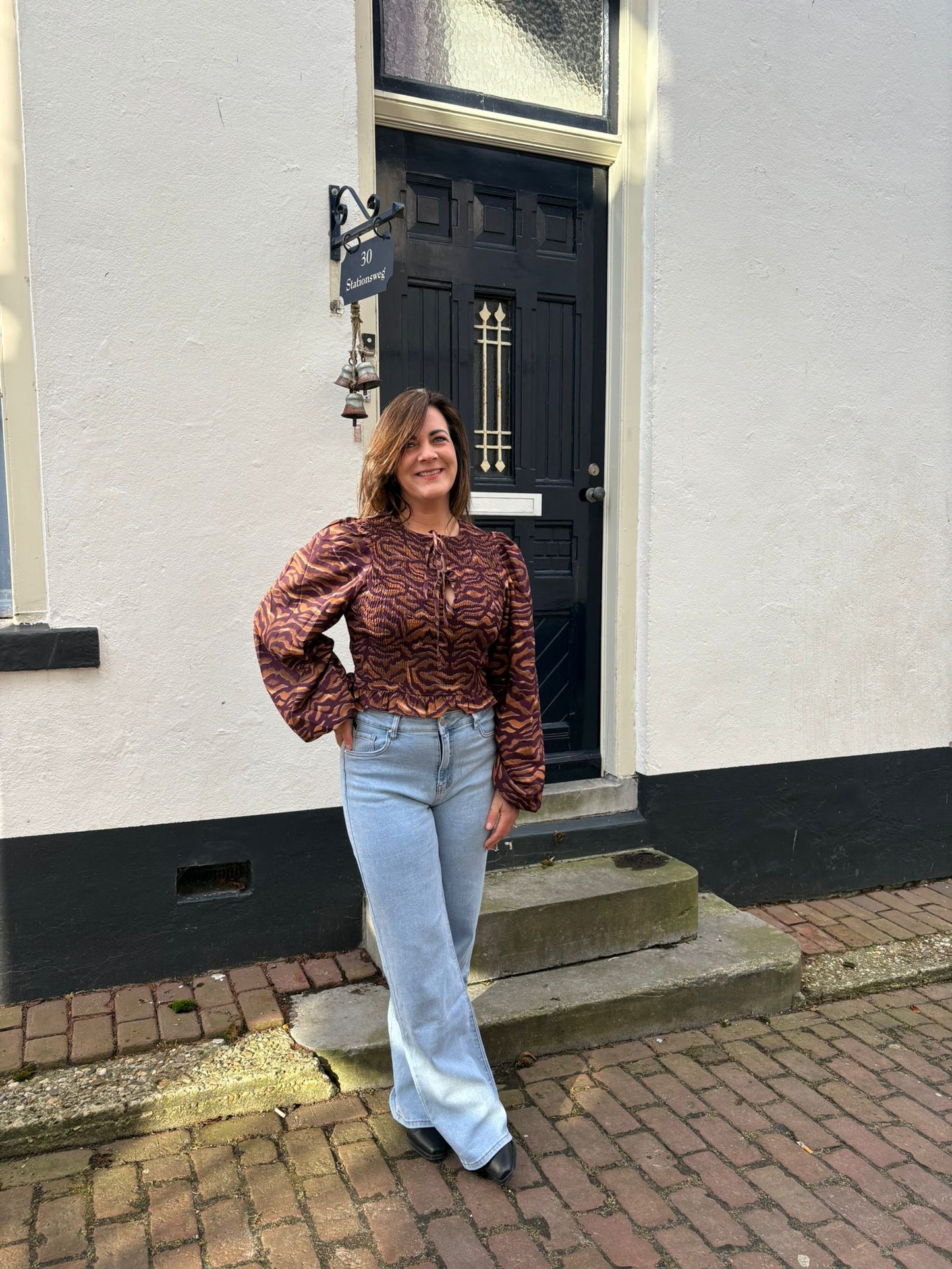 spijkerbroek wide leg