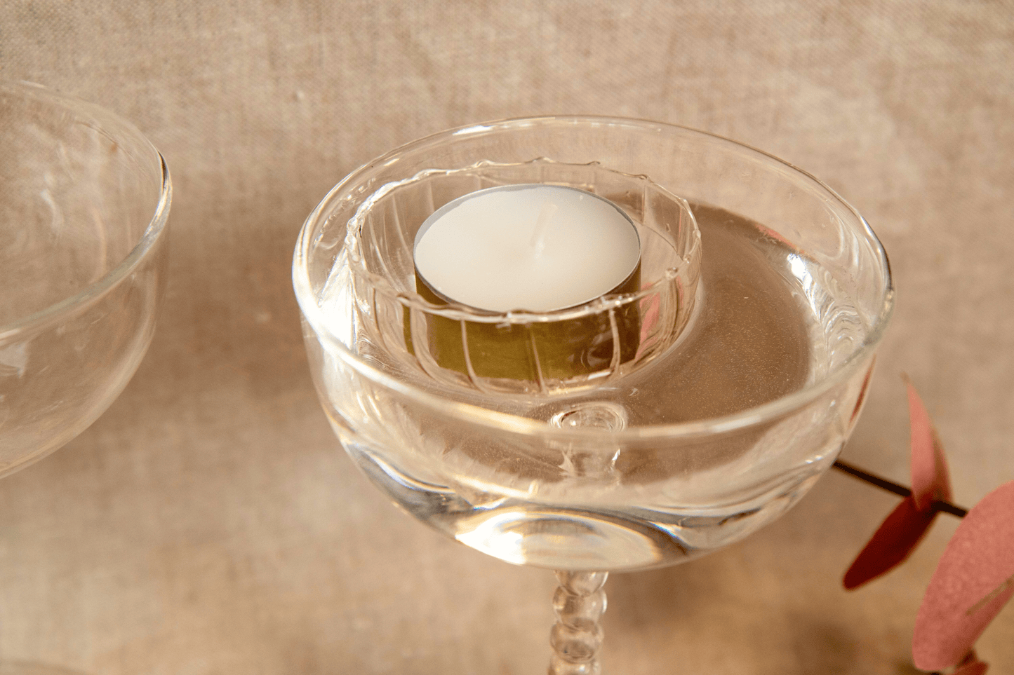 drijfglas voor waxinelichtje