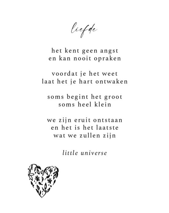 kaart 'liefde'