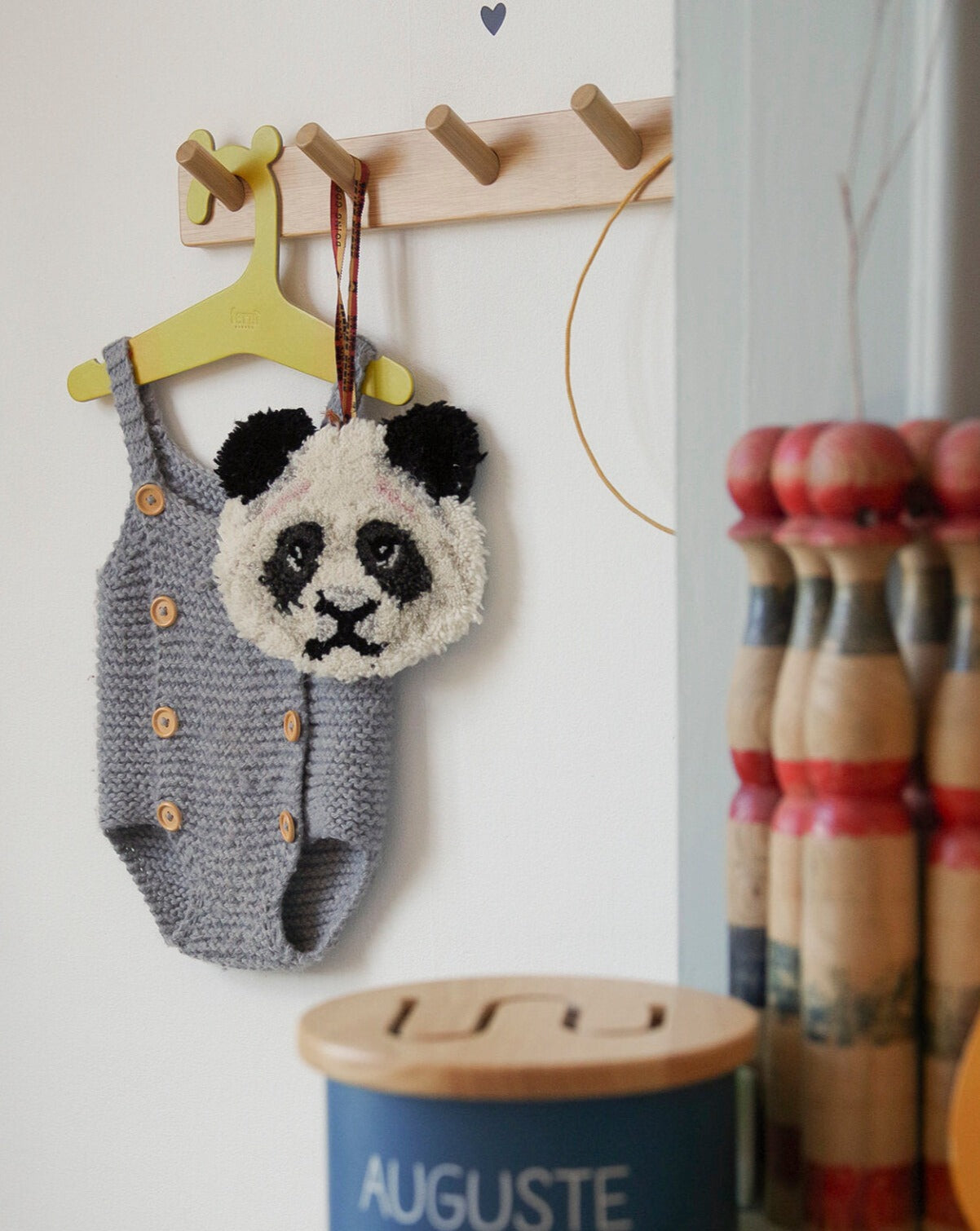 panda dierenkop hanger