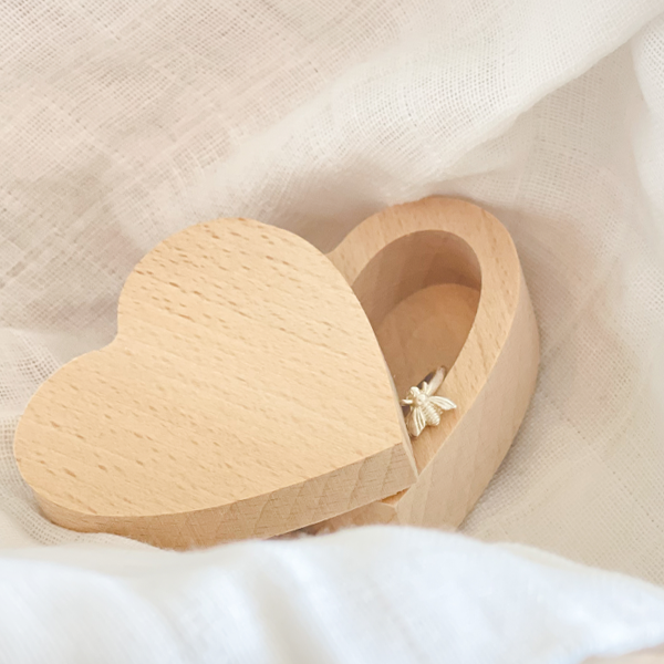 bewaarzak & houten doosje mijn melktandjes