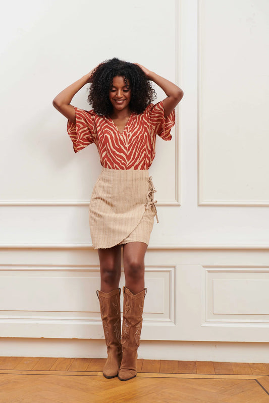 blouse melodie zebraprint