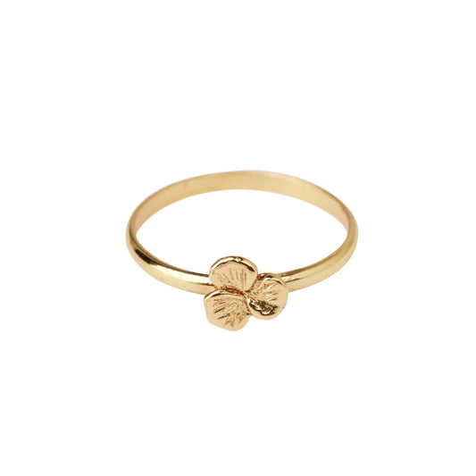 Brass clover ring
