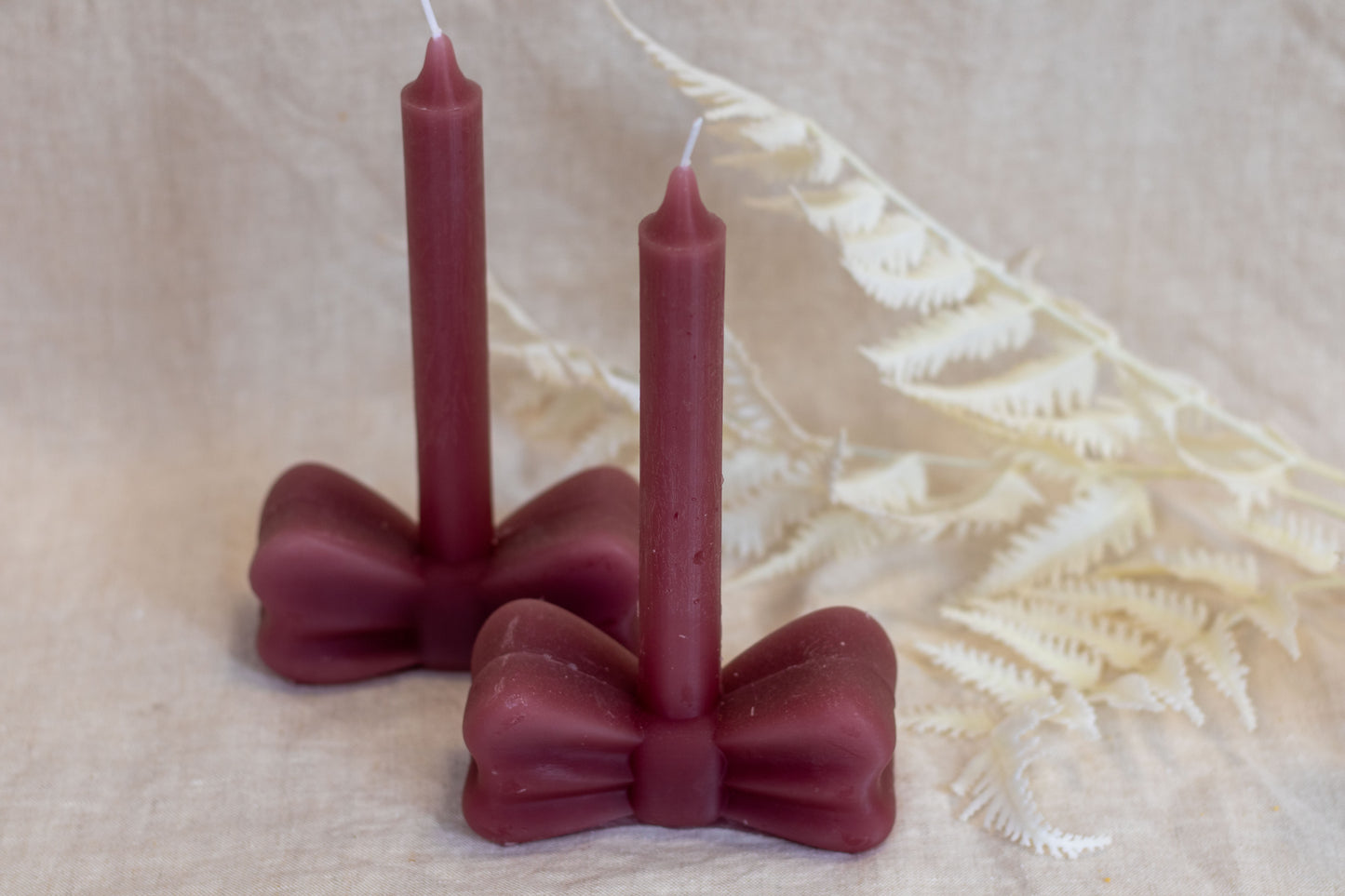 kaars strik burgundy