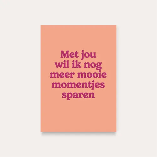 kaart momentjes sparen